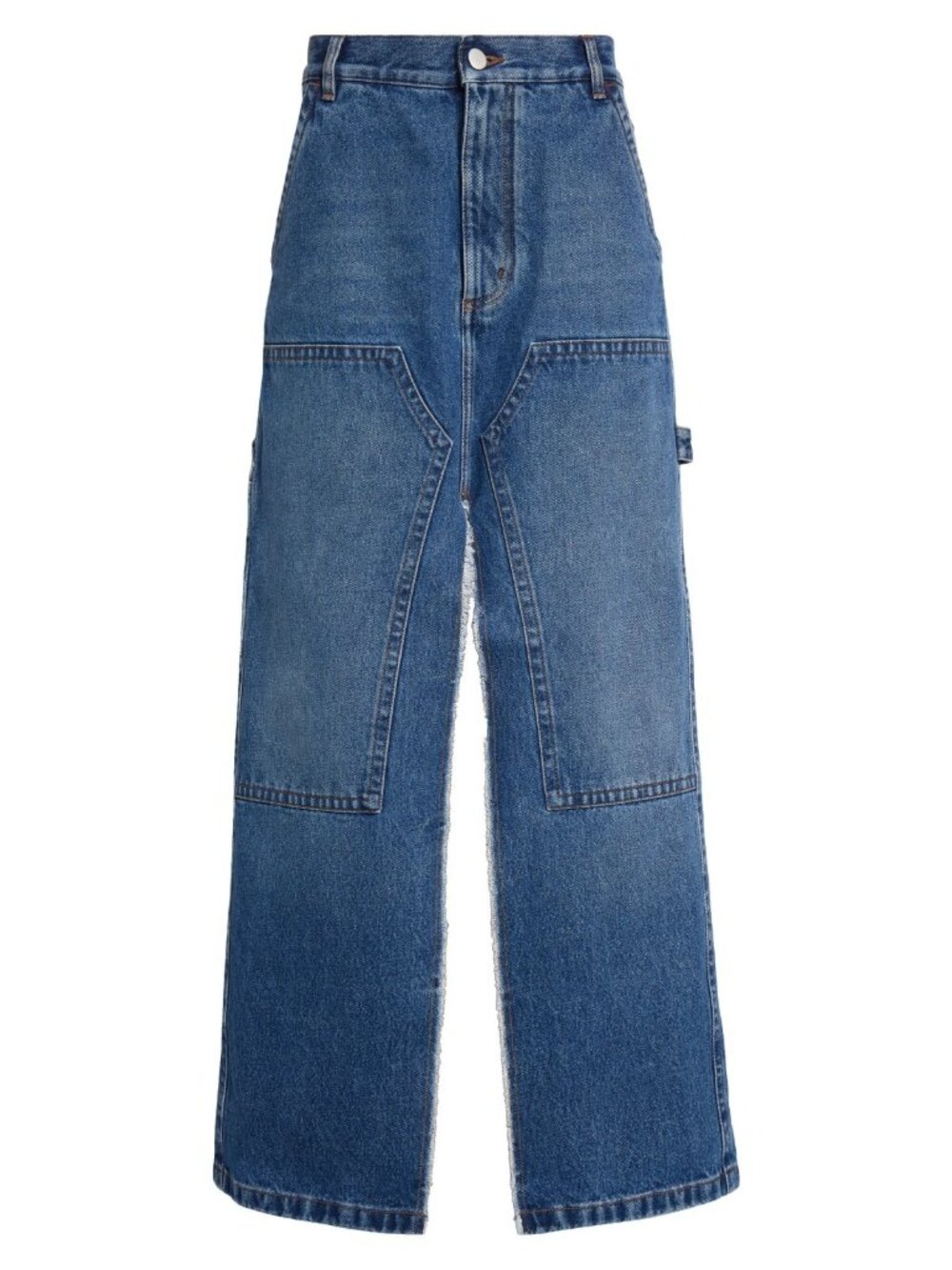 $920 Meryll Rogge Women's Workwear Denim Maxi Skirt Blue Size 38 / US 6 - Italy - Picture 3 of 5